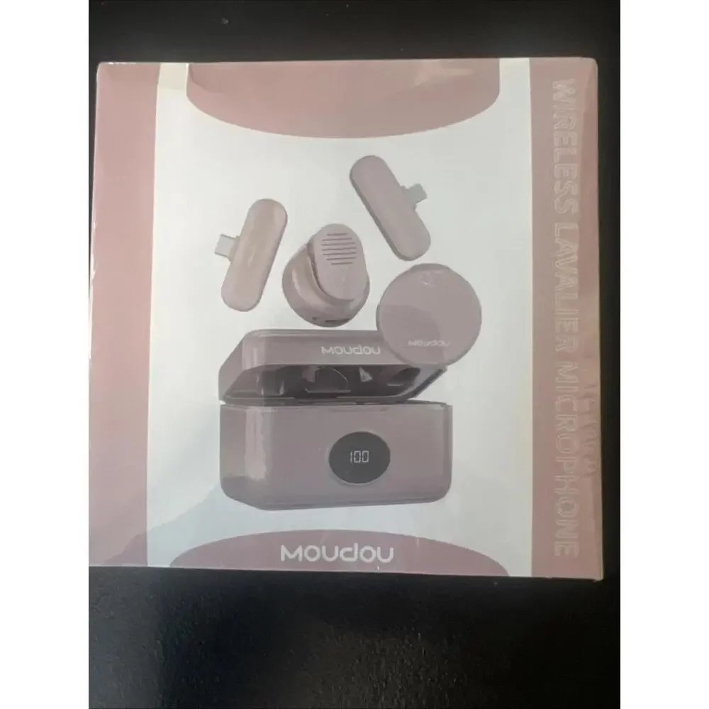 Moudou Wireless Lavalier Microphone (peach)